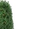 18" Pre-Lit Artificial Boxwood Cone Topiary Tree with Round Pot, Clear Lights